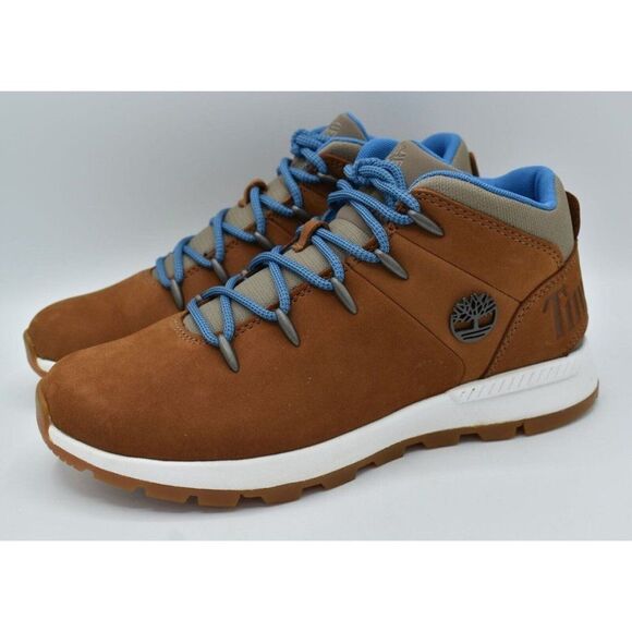 Timberland Womens Size 10 Sprint Trekker Rust Nubuck Mid Hiking Boots Shoes - Picture 1 of 12